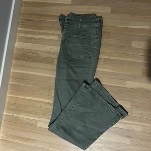 Brand new worn once altar’s state green flare jeans